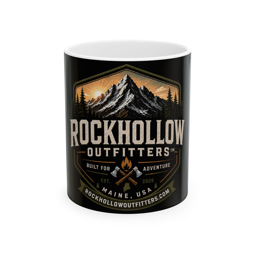 Rockhollow Outfitters Mountain Campfire Ceramic Mug
