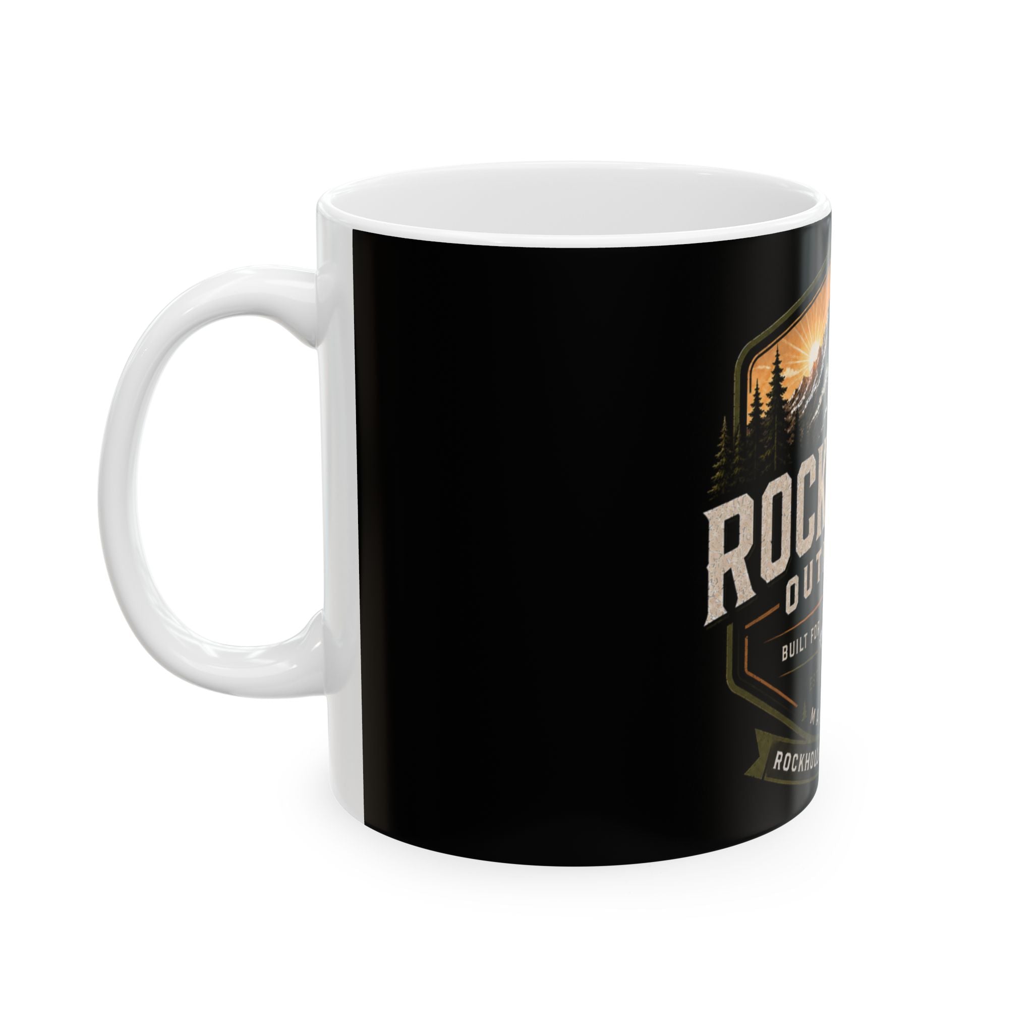 Rockhollow Outfitters Mountain Campfire Ceramic Mug