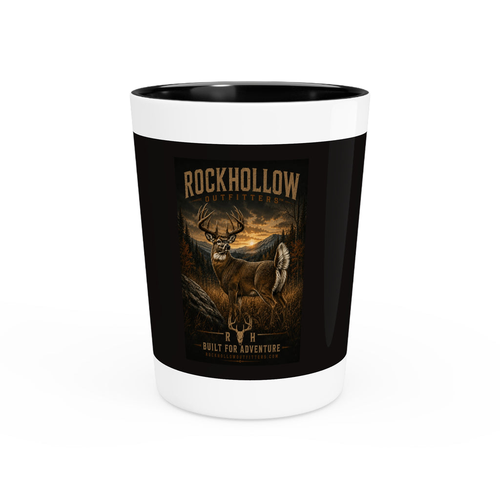 Rockhollow Outfitters Deer Shot Glass — Built for Adventure