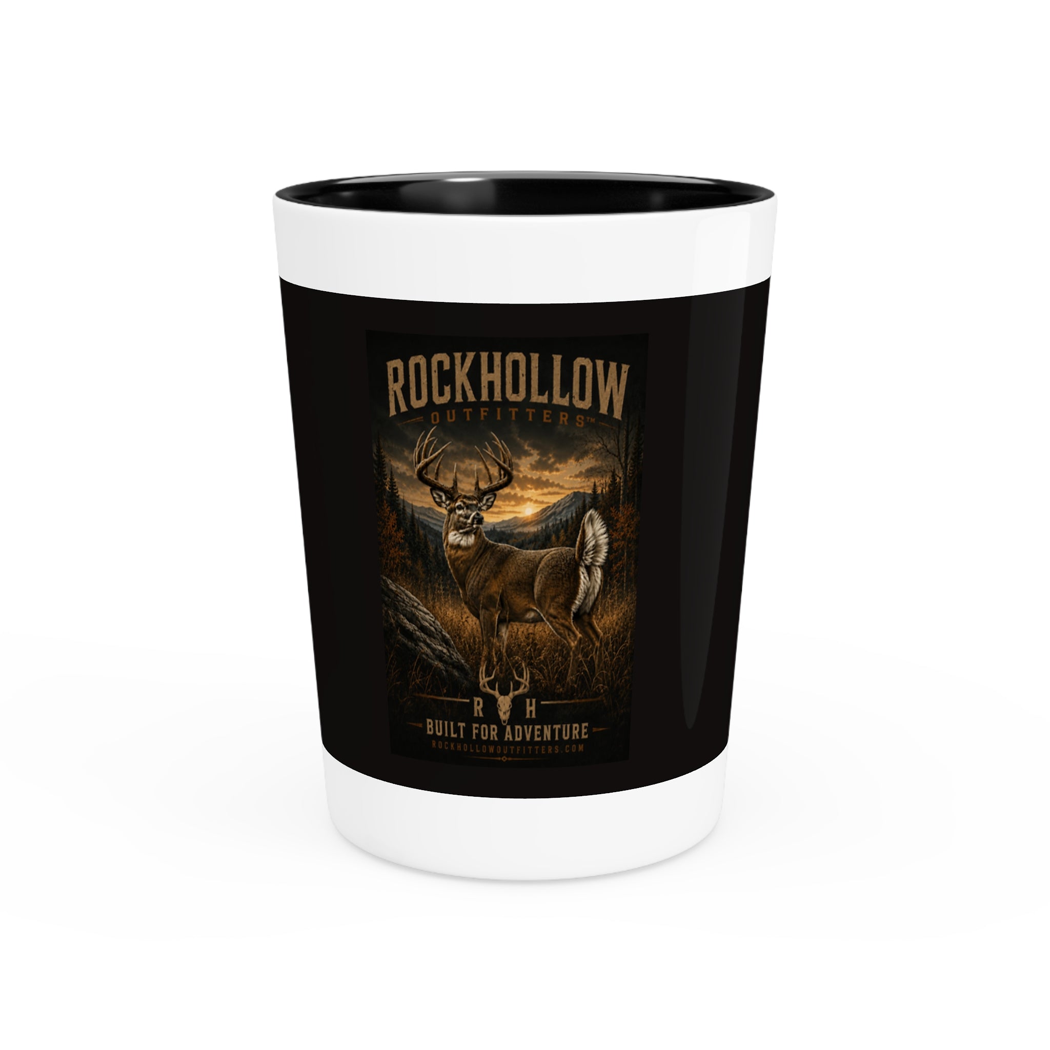 Rockhollow Outfitters Deer Shot Glass — Built for Adventure