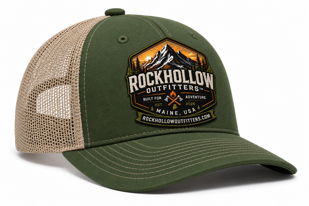 RockHollow Outfitters™ Signature Logo Trucker Hat