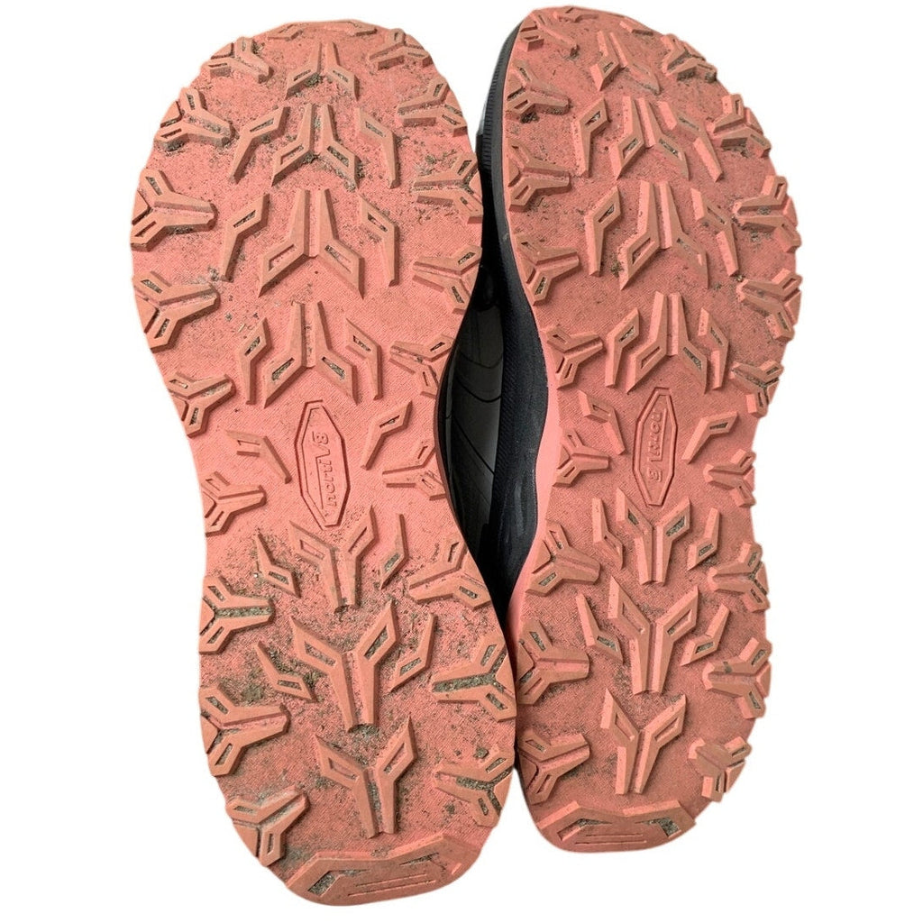 Nortiv8 Womens Size 7.5 Gray Pink Elastic Lace Slide On Hiking Sneaker Shoes