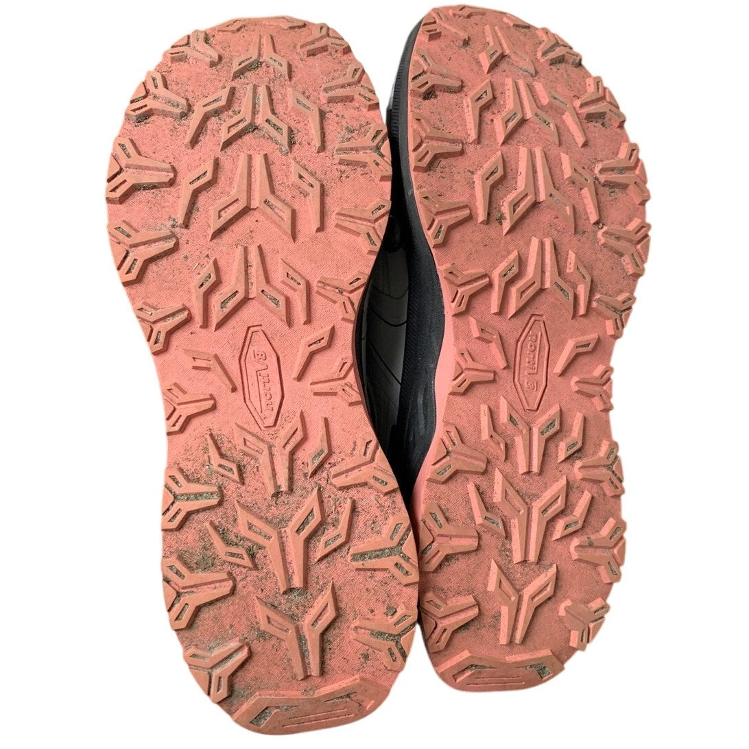 Nortiv8 Womens Size 7.5 Gray Pink Elastic Lace Slide On Hiking Sneaker Shoes