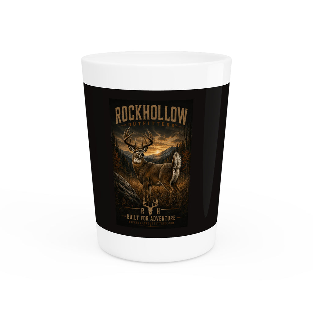 Rockhollow Outfitters Deer Shot Glass — Built for Adventure