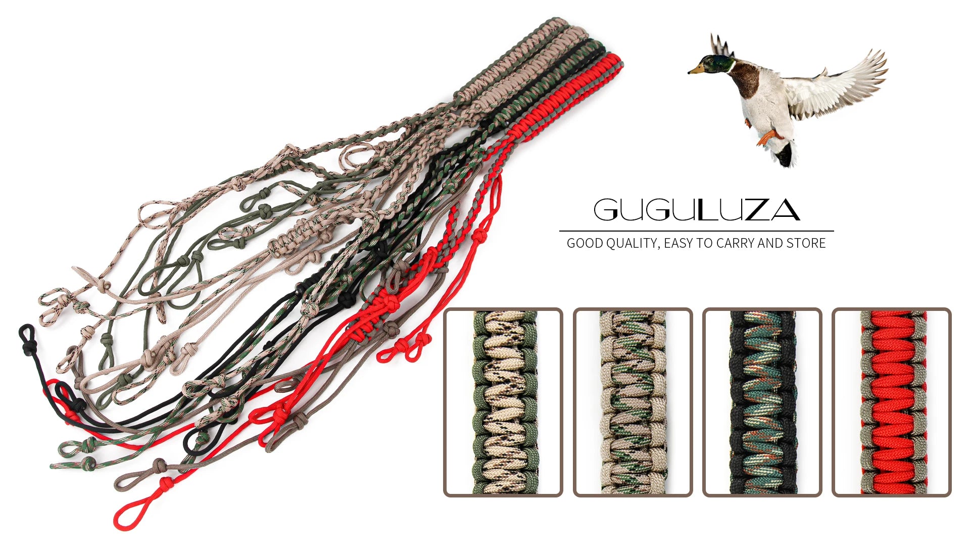 Hunting Duck Call Lanyard Hunting Decoys Rope for Mallard/Pheasant/Goose Whistle Paracord Rope Hunter Game Outdoor Hunting Goods
