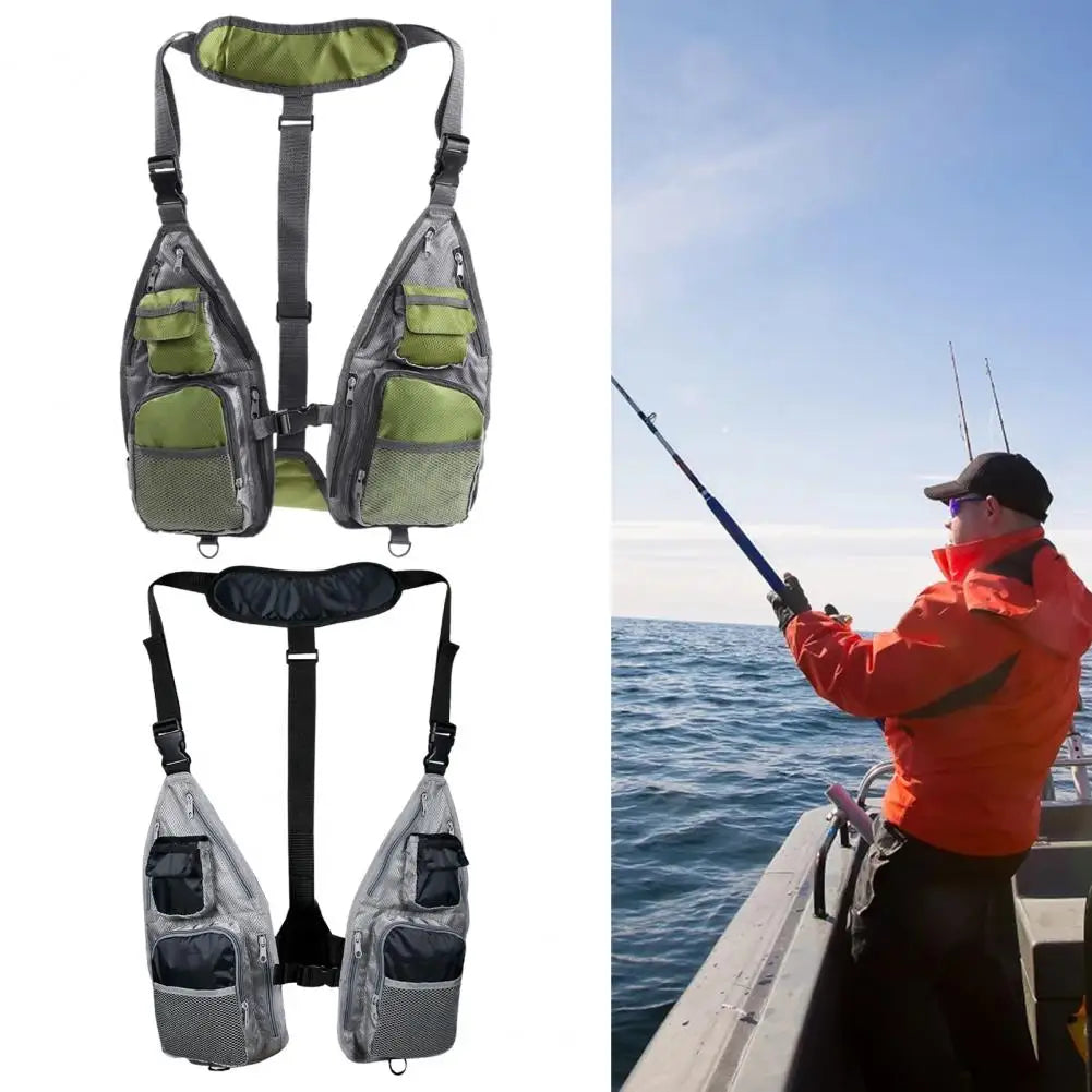 Fishing Mesh Vest Lightweight Fishing Vest with Pockets Open Sides  High Quality Soft Breathable Multipurpose Trolling Vest