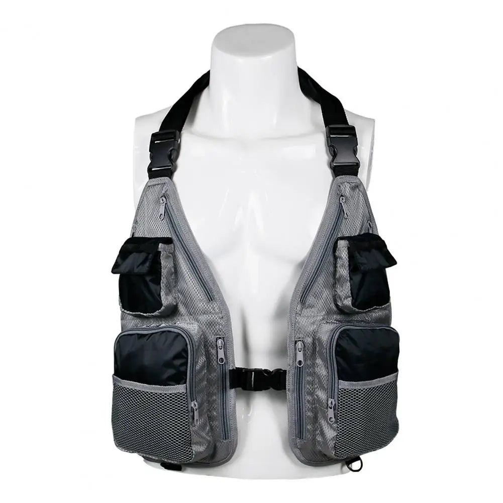 Fishing Mesh Vest Lightweight Fishing Vest with Pockets Open Sides  High Quality Soft Breathable Multipurpose Trolling Vest
