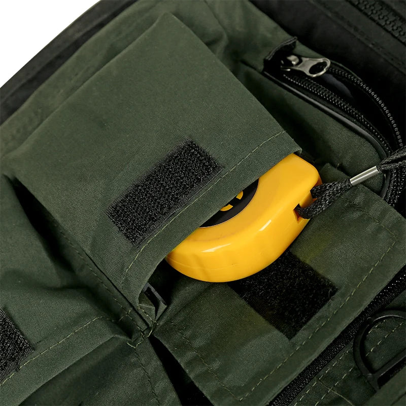 Fishing Vest Detachable Multiple Pockets Breathable Grid Mesh Comfortable Wear-Resisting with Reflective Stripe