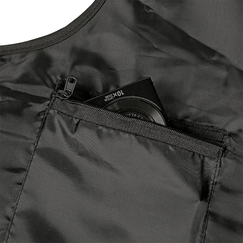 Fishing Vest Detachable Multiple Pockets Breathable Grid Mesh Comfortable Wear-Resisting with Reflective Stripe