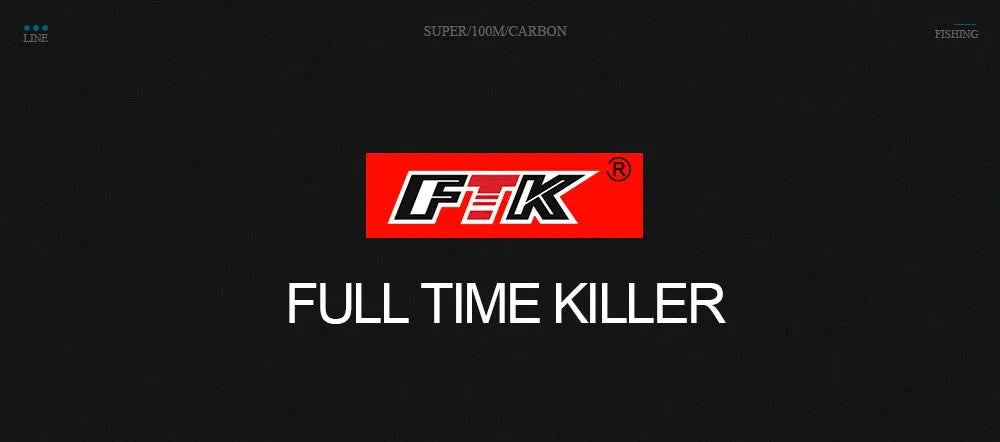 FTK 100m  4.13-34.32LB Fluorocarbon Fishing Lure Line Carbon Fiber Leader Fly Fishing Line Super Soft Line Pesca