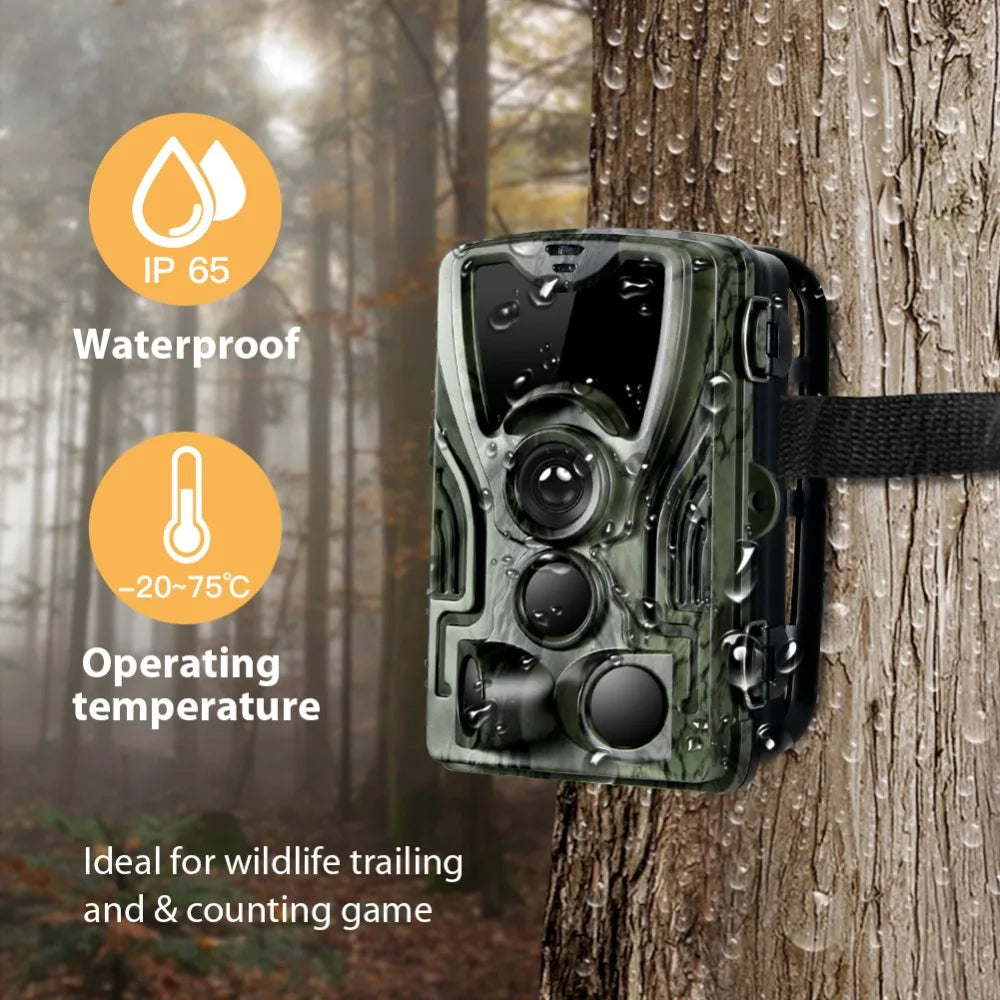 Hunting Trail Camera With 5000Mah Lithium Battery 20MP 1080P Trail Camera Photo Traps 0.3s Wild Camera HC801LIA  Hunter