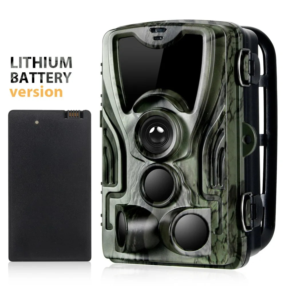 Hunting Trail Camera With 5000Mah Lithium Battery 20MP 1080P Trail Camera Photo Traps 0.3s Wild Camera HC801LIA  Hunter