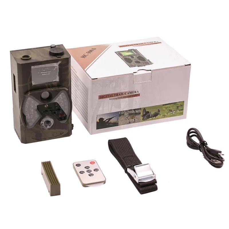 Hunting Trail Camera 16MP 1080P Night Vision Photo Traps Wildlife  Cameras Digital Infrared Cams  HC300A