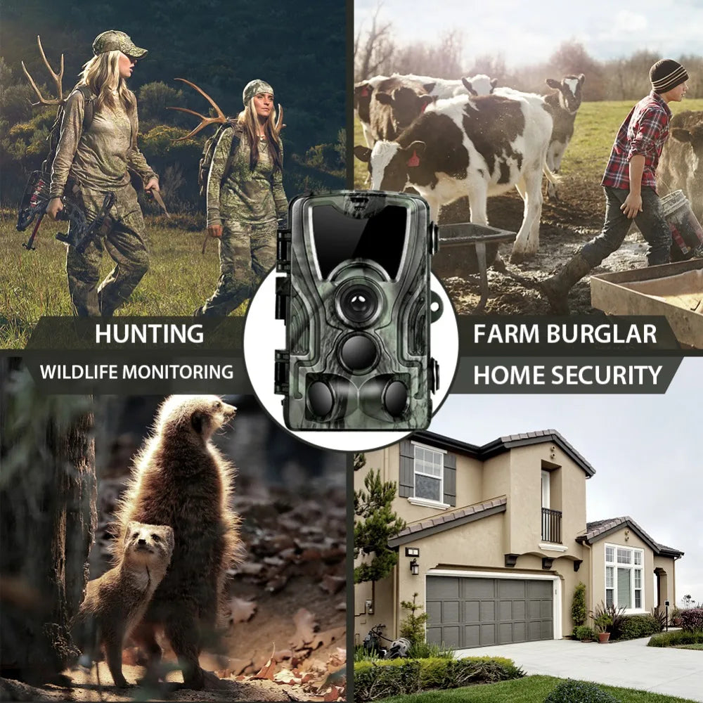 Hunting Trail Camera With 5000Mah Lithium Battery 20MP 1080P Trail Camera Photo Traps 0.3s Wild Camera HC801LIA  Hunter