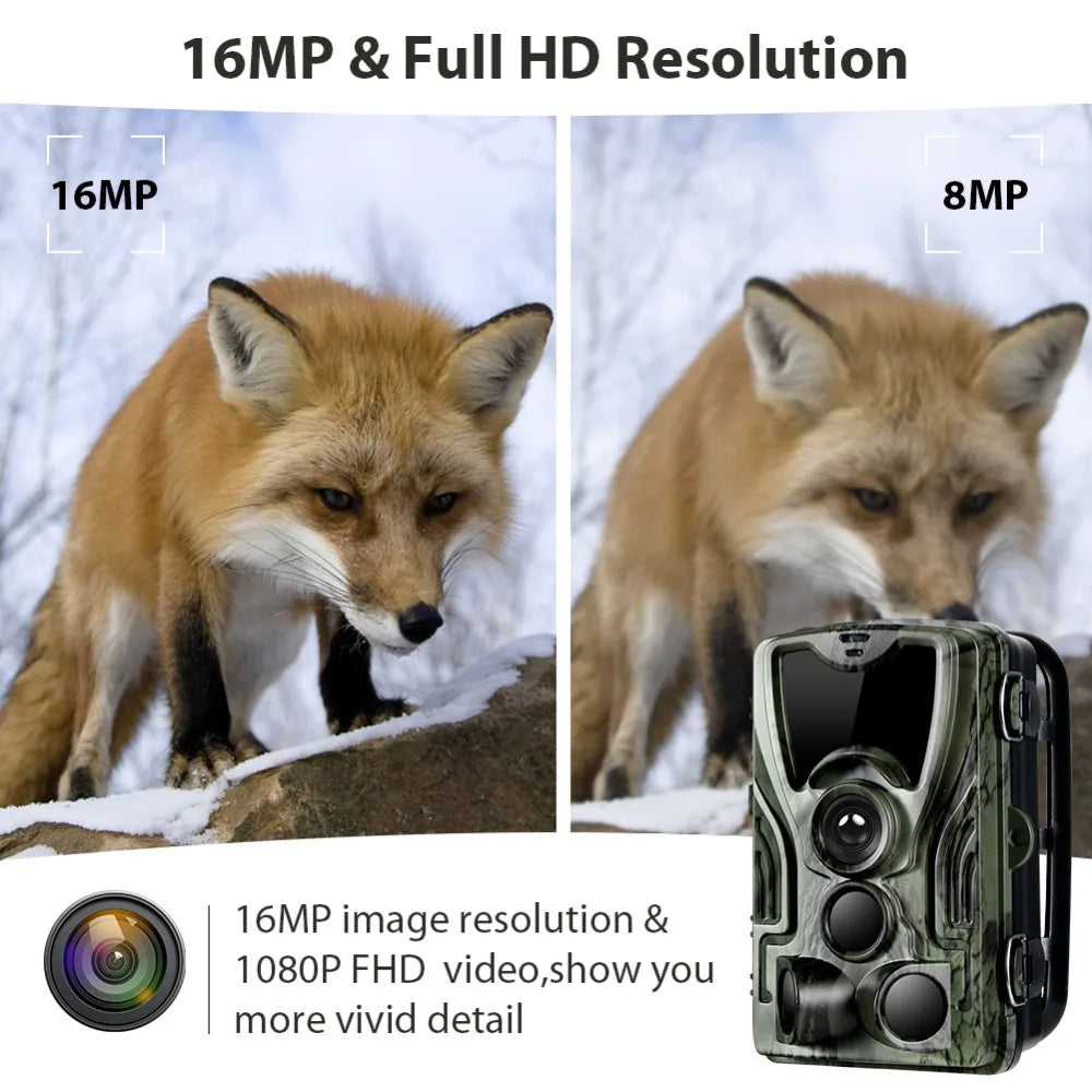 Hunting Trail Camera With 5000Mah Lithium Battery 20MP 1080P Trail Camera Photo Traps 0.3s Wild Camera HC801LIA  Hunter