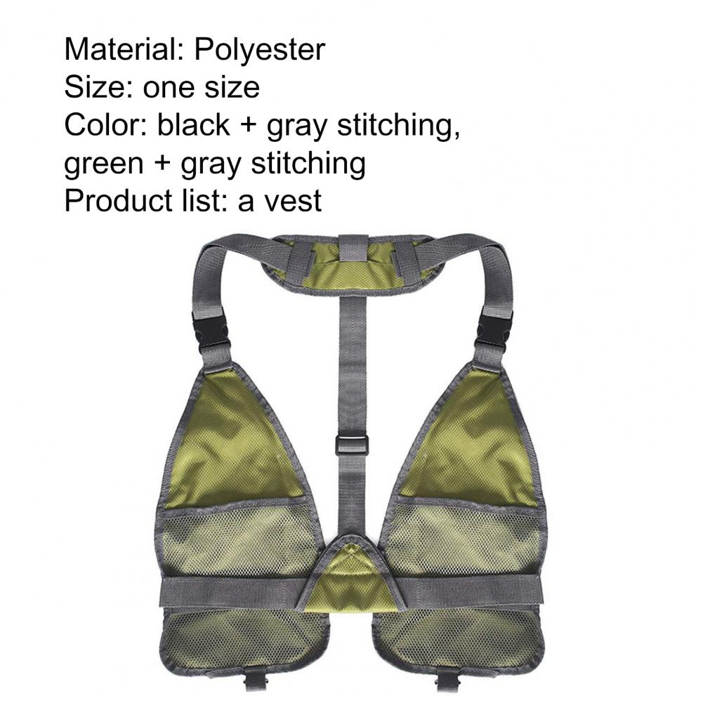 Fishing Mesh Vest Lightweight Fishing Vest with Pockets Open Sides  High Quality Soft Breathable Multipurpose Trolling Vest