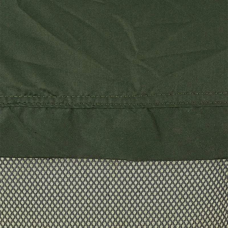 Fishing Vest Detachable Multiple Pockets Breathable Grid Mesh Comfortable Wear-Resisting with Reflective Stripe