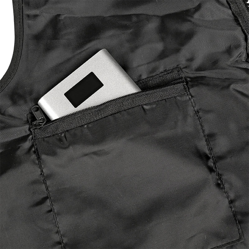 Fishing Vest Detachable Multiple Pockets Breathable Grid Mesh Comfortable Wear-Resisting with Reflective Stripe