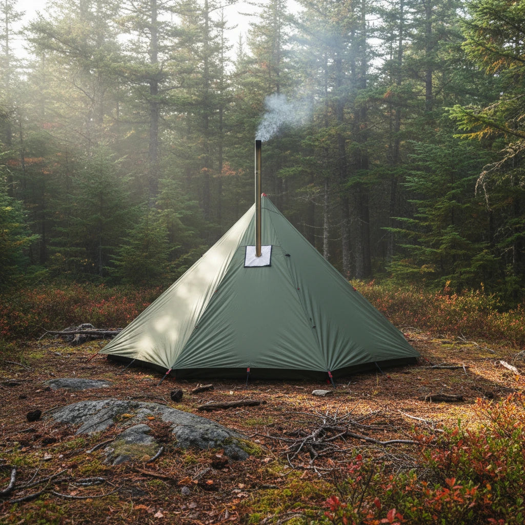 3-4 person Teepee Tent with stove pipe jack