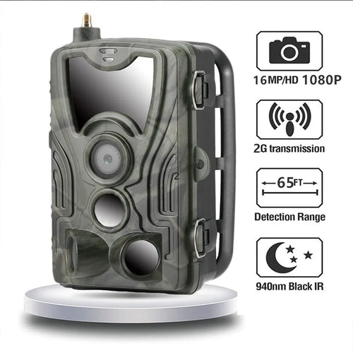 2G Hunting Trail Camera 20MP 1080P MMS/SMTP/SMS Wireless Wildlife Cameras Photo Traps HC801M Night Vision Hunter Chasse