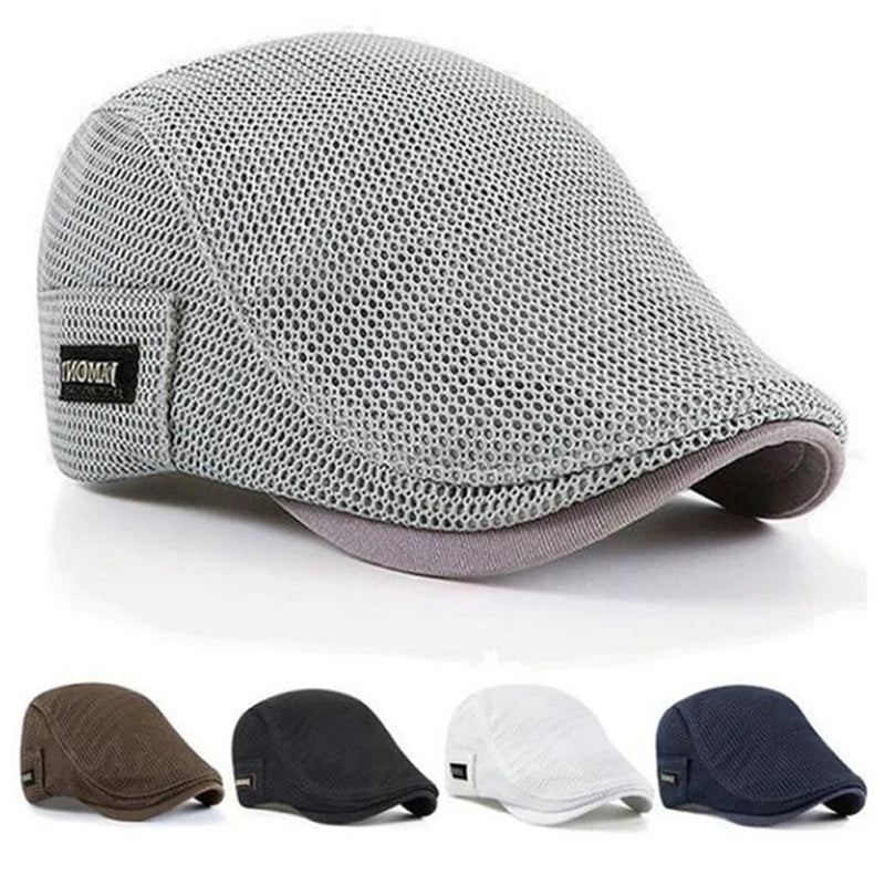Men's Mesh Baseball Cap Breathable Summer Caps Dad Hat Outdoor Fishing Hats Trucker Cap