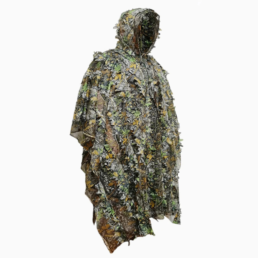 Outdoor hunting camouflage cloak leaf Suit camouflage suit Ghillie suit raincoat style Bird Watching Photography clothes