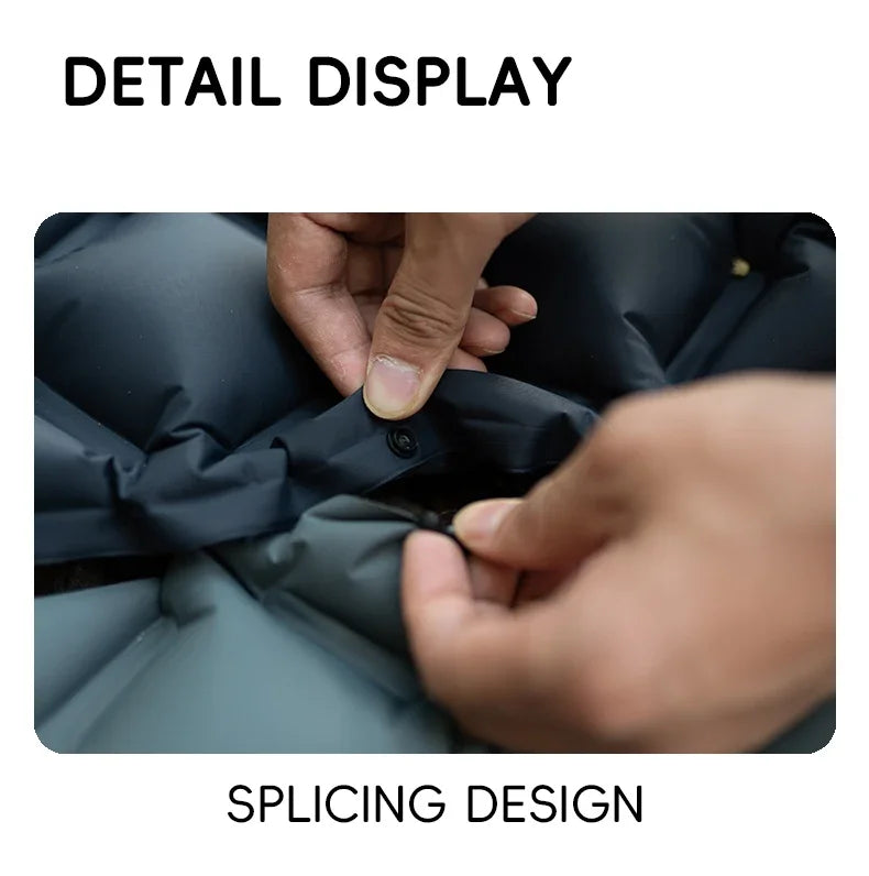 Inflatable Camping Mats Air Mattress With Pillow Outdoor Tourist Sleeping Pad Self-Inflating Mattress For Hiking Climbing