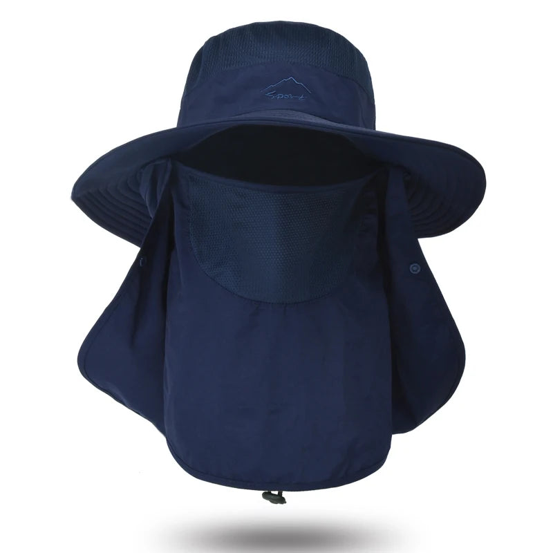 Fisherman's hat, male/womans sun hat, summer outdoor quick drying sun hat, fishing breathable sun hat, female face mask hat