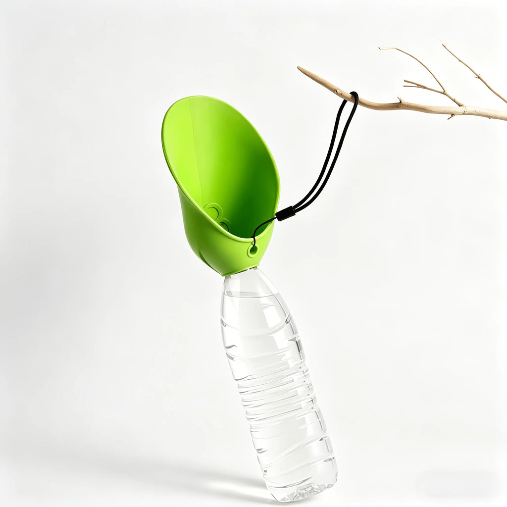 2pc Outdoor Water Drinking Tool for Walking Dogs! Can be paired with mineral water bottles. Food grade silicone for daily walks.