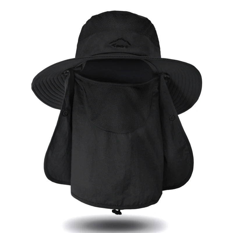 Fisherman's hat, male/womans sun hat, summer outdoor quick drying sun hat, fishing breathable sun hat, female face mask hat