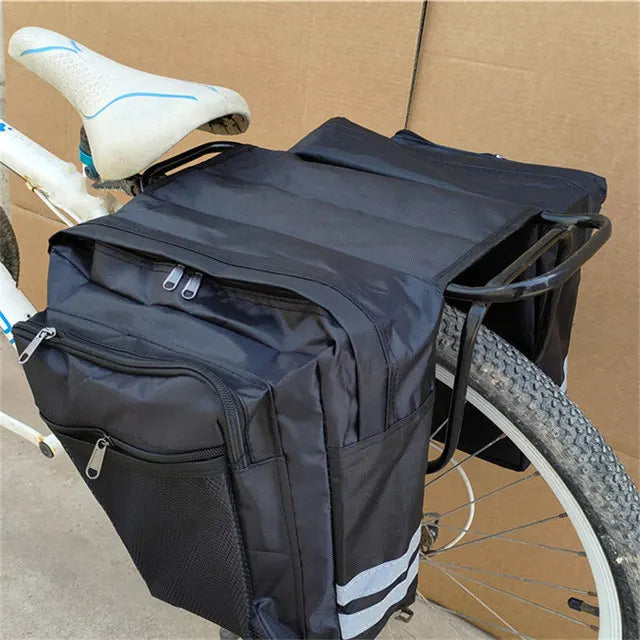 Bicycle Carrier Bag Rear Rack Luggage Back Seat Double Side Cycling High-capacity Durable Convenient Travel Trunk Bags