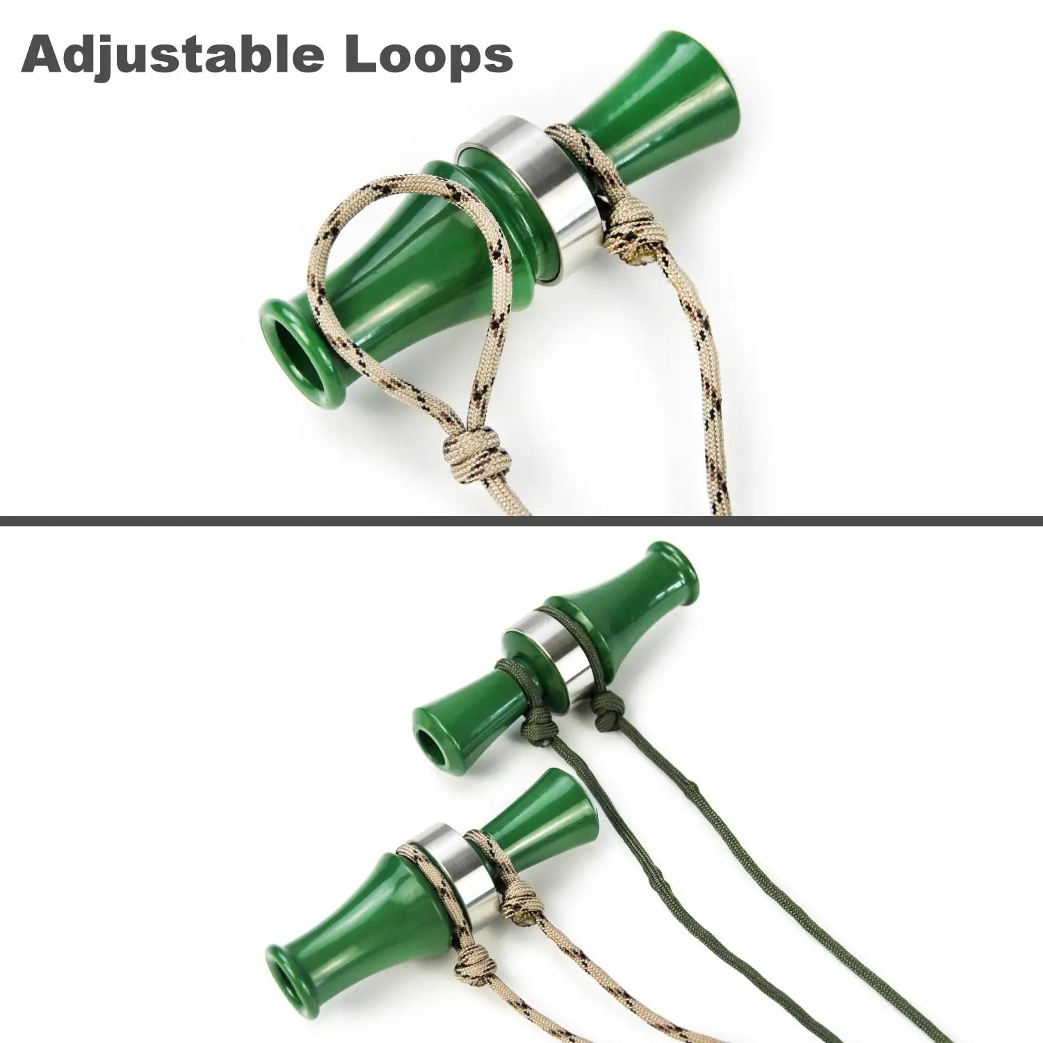 Hunting Decoy Rope Duck Call Lanyard Cord Hunter Game Adjustable 12 Rings Braided Whistle Bird Collar Sling Hunting Supplies New