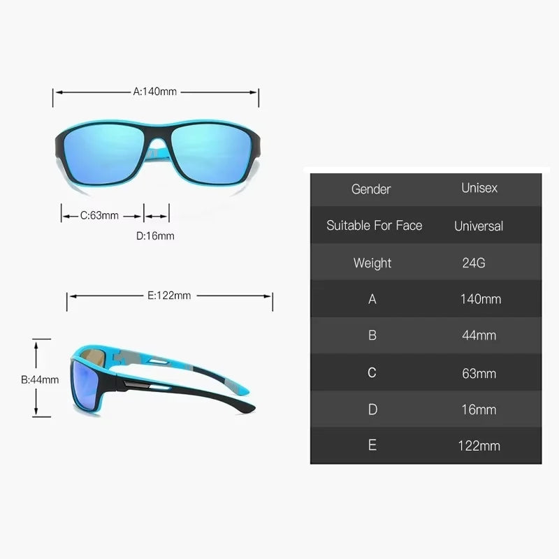 Men's Polarized Fishing Sunglasses With Glasses Chain For Men Women Driving Hiking Sun Glasses Fishing Eyewear