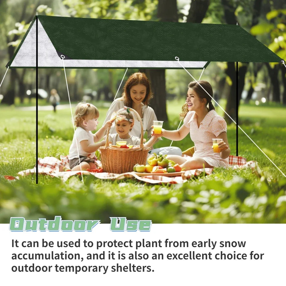 Tarpaulin Waterproof Canopy Heavy Duty Tarp Sheet Cover with Grommet Multi Rain Cover For Outdoor Terrace Plant Garden Porch