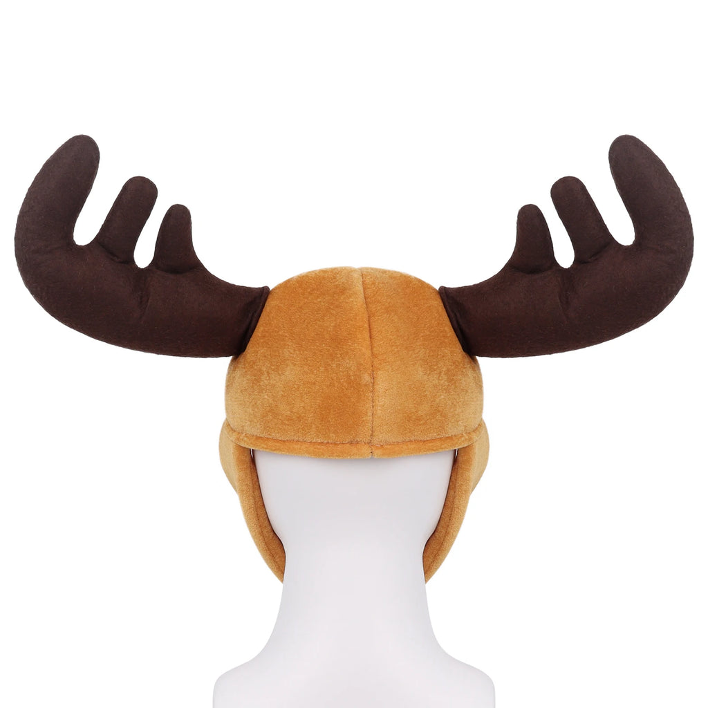 Animal Deer Hat Plush Cute Antlers Headwear Party Cosplay Costume Headpiece Accessory