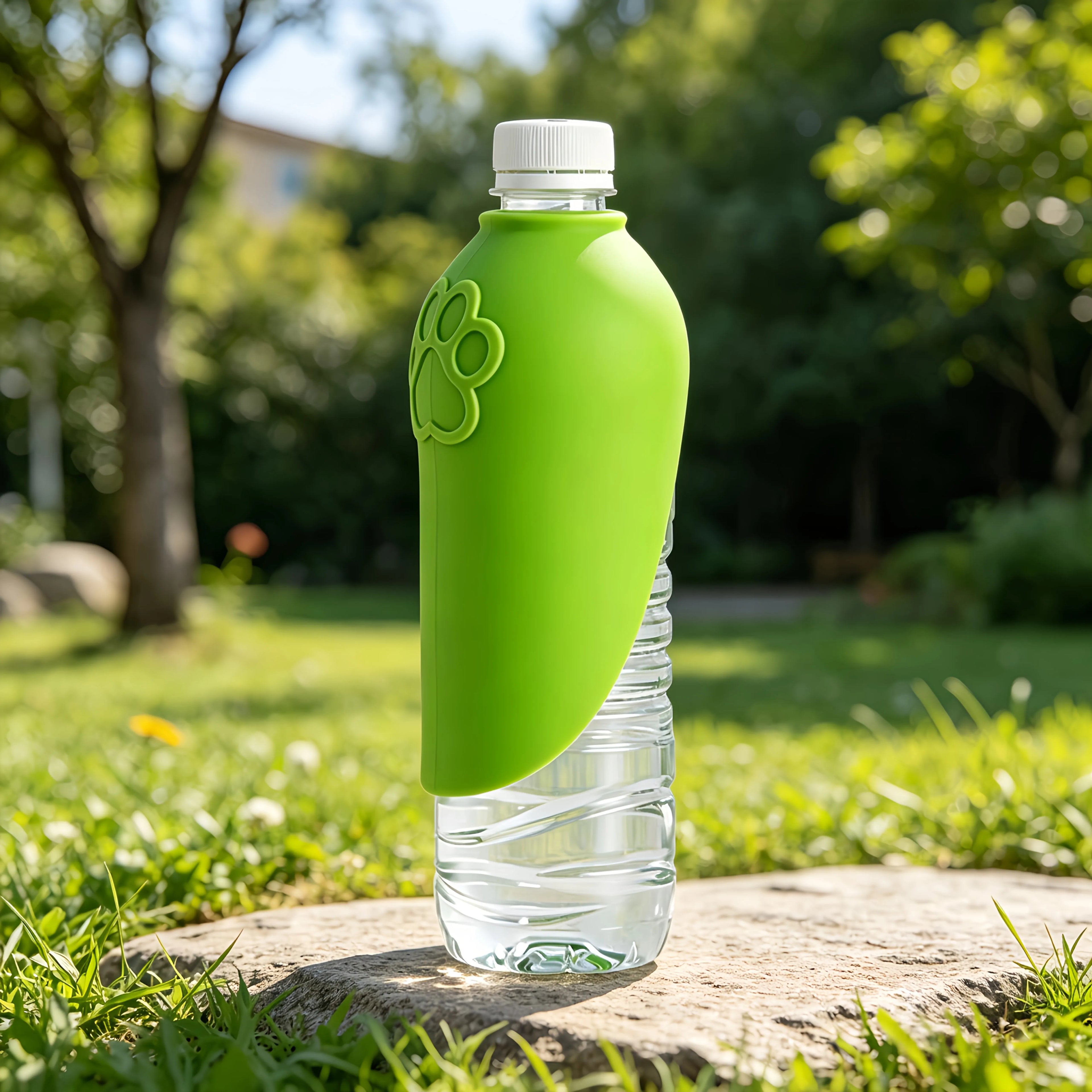 2pc Outdoor Water Drinking Tool for Walking Dogs! Can be paired with mineral water bottles. Food grade silicone for daily walks.