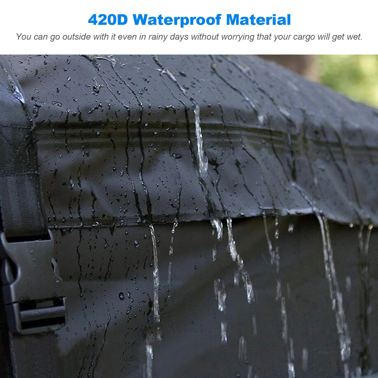 Universal Car 425L Cargo Bag 420D Waterproof Roof Cargo Carrier Luggage Bag Storage Cube Bag for Travel Camping Luggage Bags