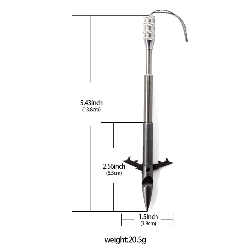 Professional Barbed Harpoon Shooting Fish Special Metal Dart Accessories Slingshot Fishing Special Harpoon Fish Arrow