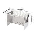 Foldable Portable Charcoal Grill Compact Stainless Steel Camping Fire Pit Lightweight BBQ For Outdoor Cooking Backpacking Picnic