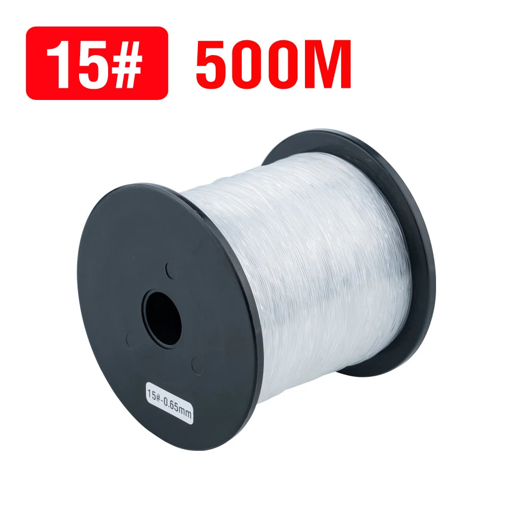 500M Nylon Fishing Line Long Casting Fishing Wire Heavy Duty Strong Clear Monofilament Line (35-90LB)