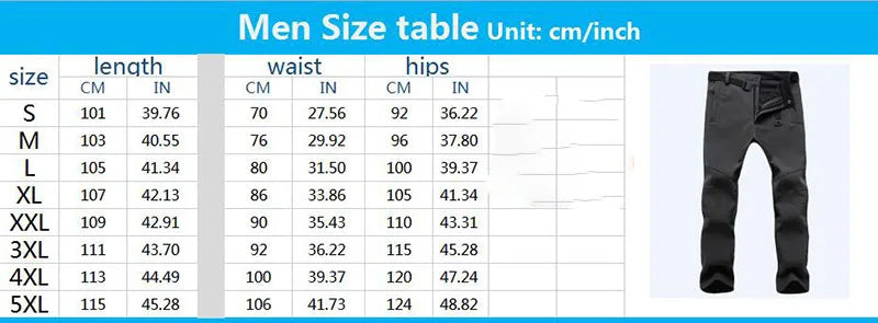New Fishing Outdoor Jackets Suit Men's Winter Warm Plus Velvet Soft Shell Pants Fishing Ski Mountaineering Clothing Cold Fleece