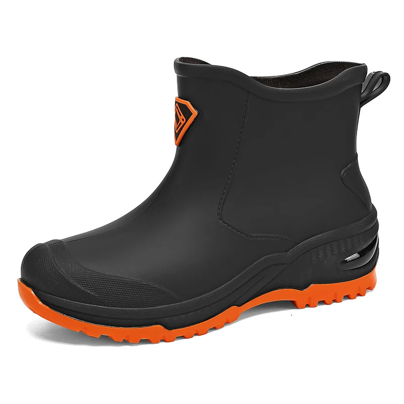 Men's & Woman's Rain Boots Outdoor Wear-Resistant Mountaineering Fishing Non-Slip Short-Tube Waterproof Water Shoes Rain Boots