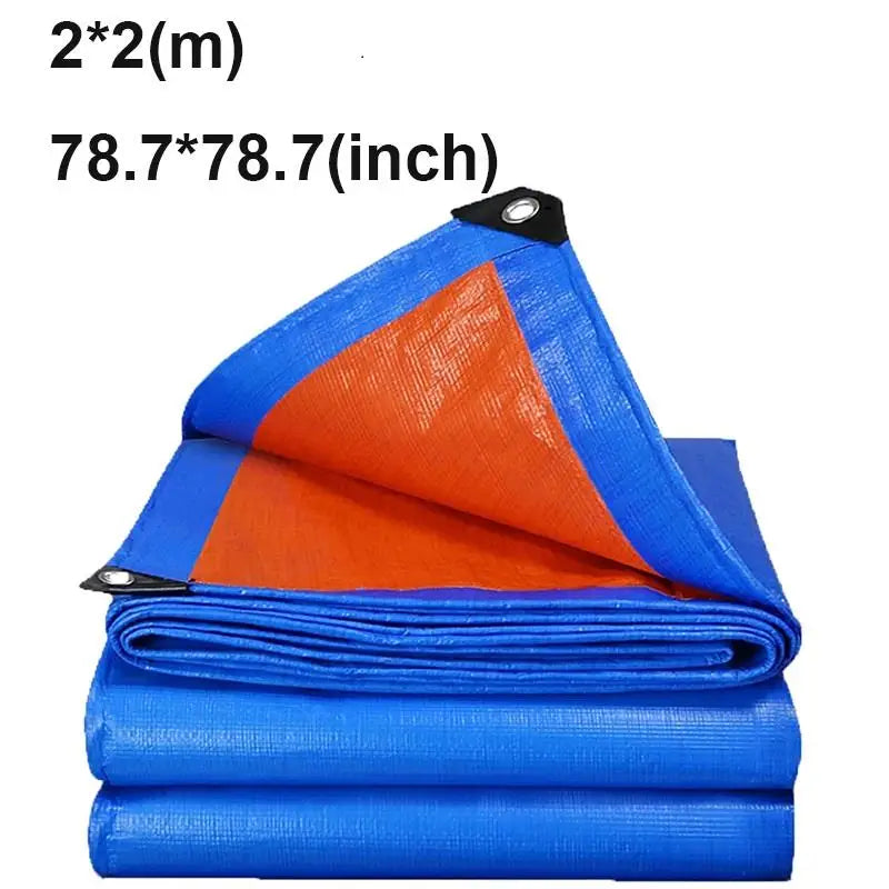 Tarpaulin Awning Durable Tarp Rectangle Sun Shade Patio Sunrays UV Block Waterproof Rain Cover Camping Outdoor Facility Backyard