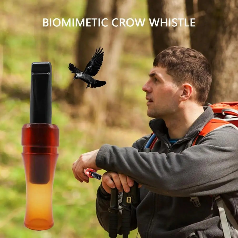 Hunting Whistle Crow Caller Attract Crows Hunting Tools Authentic Bird Call Crow Whistle Realistic Sounds Outdoor Accessories