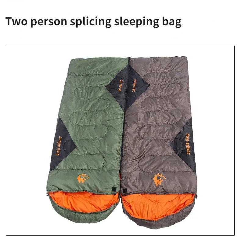 MOUNTAINHIKER JUNGLEKING Camping Sleeping Bag Ultralight Waterproof 4 Season Warm Envelope Sleeping Bags for Outdoor Hiking