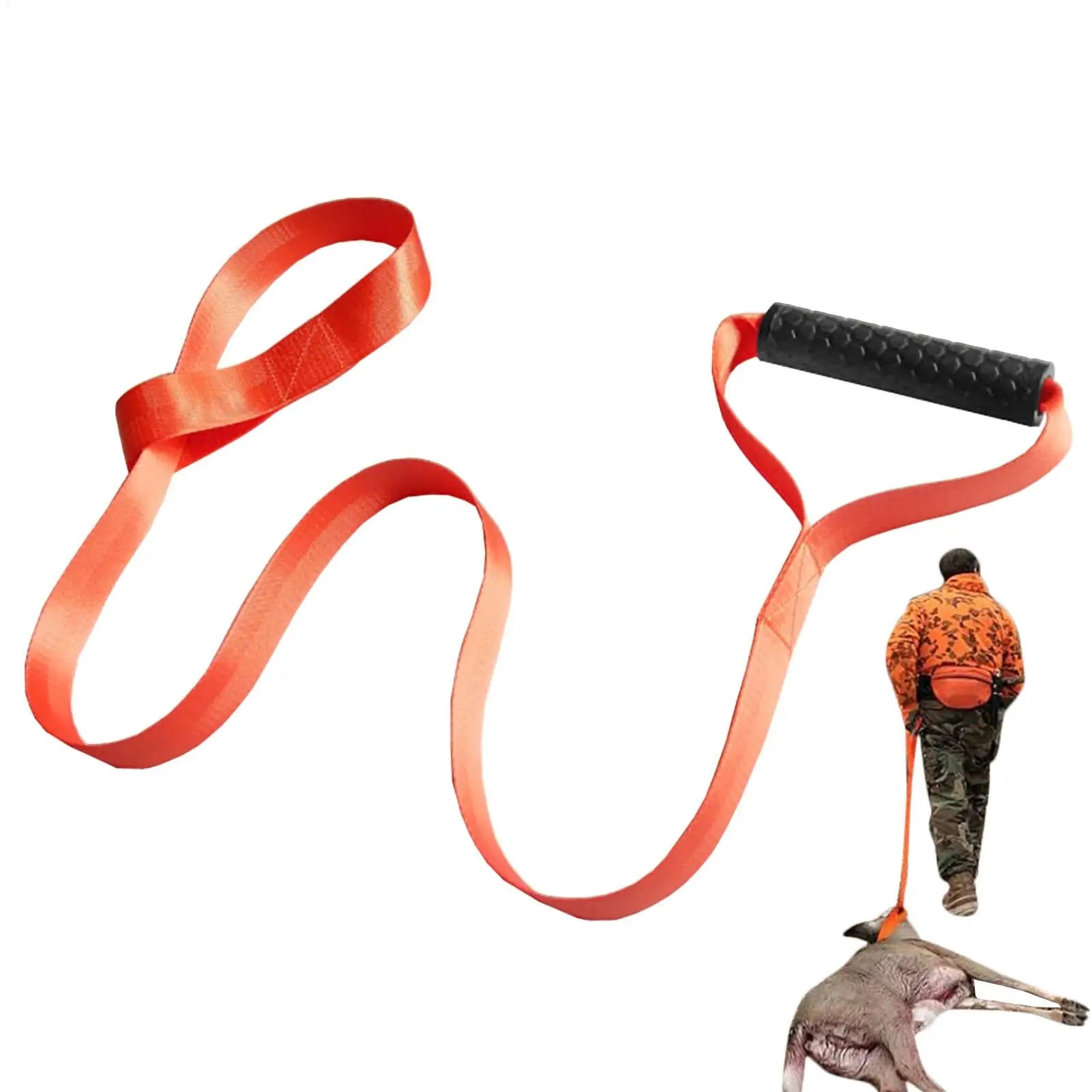 Deer Drag MultiPurpose Folding Pulling Strap Deer Hunting Gear For Field Dressing Tools Heavy Boxes Luggage Wild Boar Trees Goat