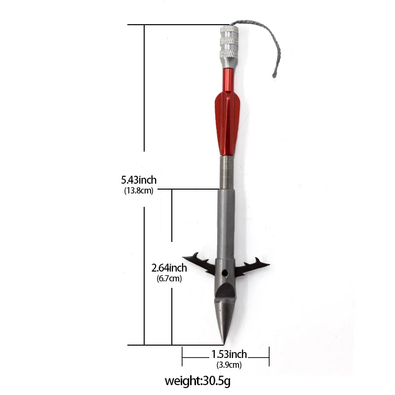 Professional Barbed Harpoon Shooting Fish Special Metal Dart Accessories Slingshot Fishing Special Harpoon Fish Arrow