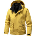 Men's Hiking Jacket Waterproof Hooded Zip Up Jacket Lightweight Spring and Autumn Outerwear Coats Men Camping Trekking Clothes