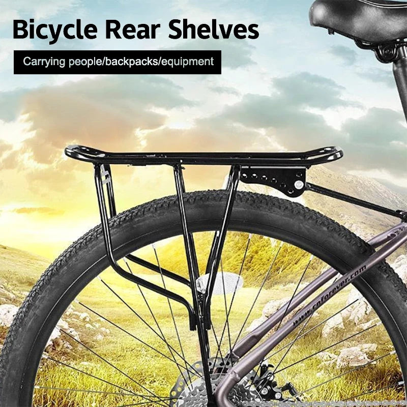 Back Seat Bicycle Rear Luggage Cargo Rack Portable Sturdy Carrier Mountain Bike Bicycle Carrier