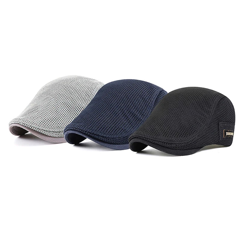 Men's Mesh Baseball Cap Breathable Summer Caps Dad Hat Outdoor Fishing Hats Trucker Cap